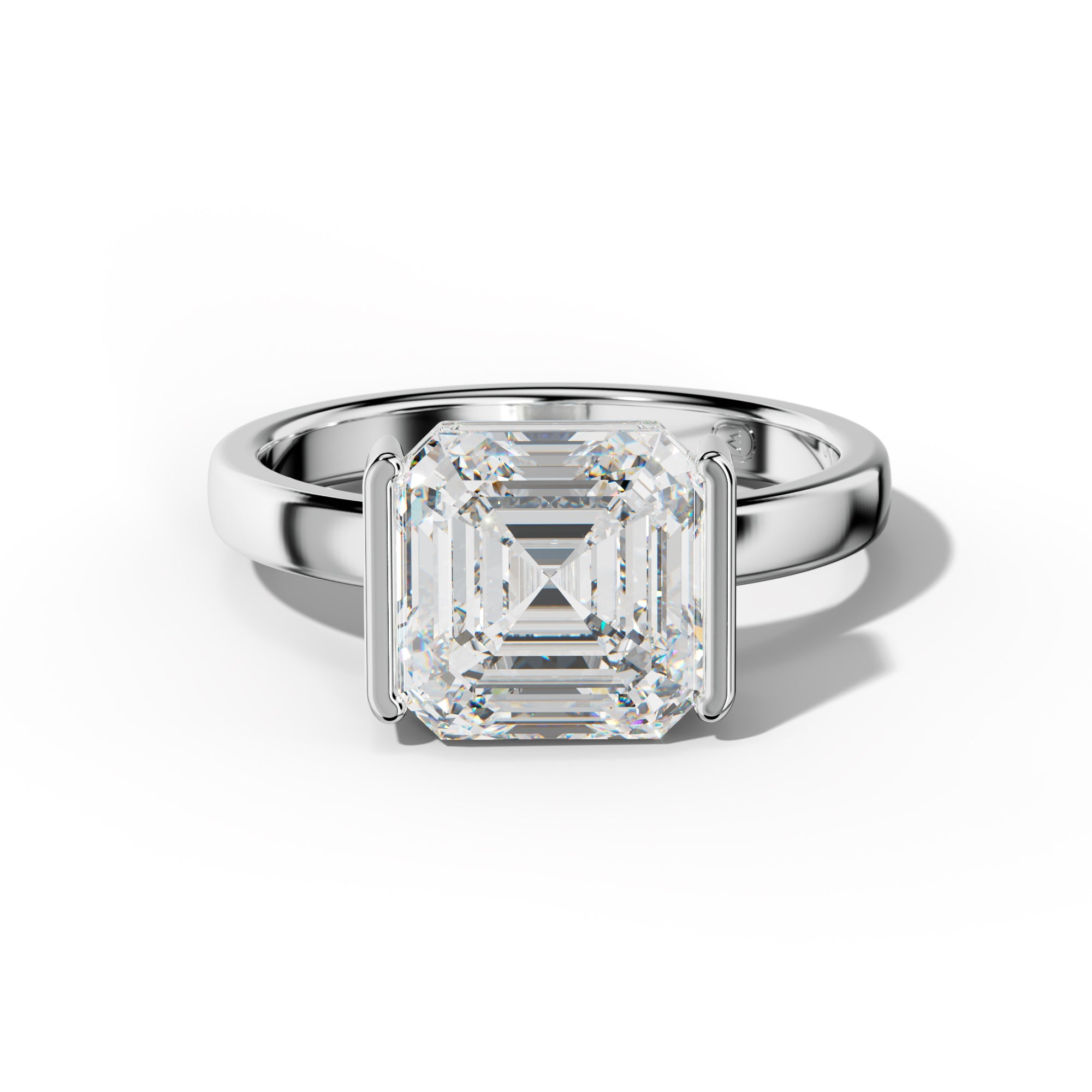 Delilah Asscher Cut  Engagement Ring
